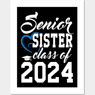 Class of 2024 Senior Gifts Funny Senior Sister Posters and Art